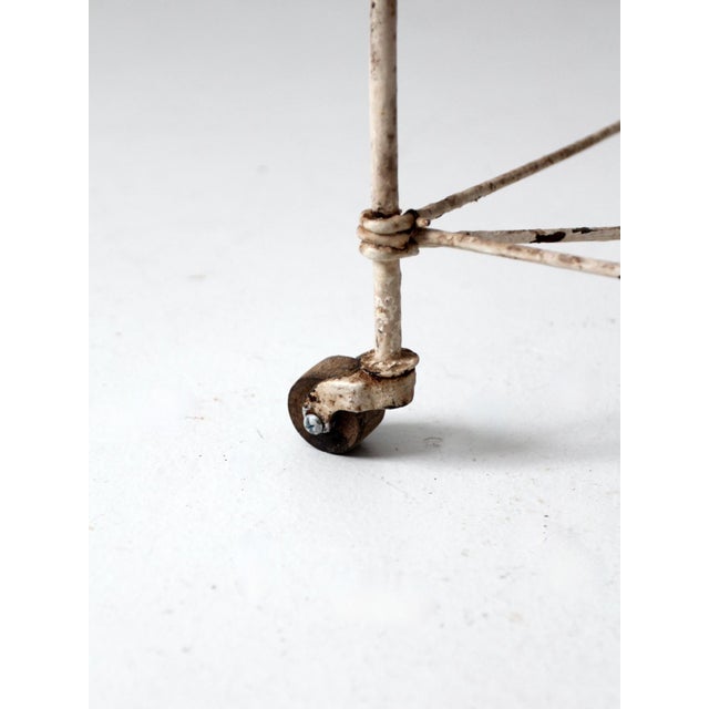 Metal Victorian Wire Plant Stand For Sale - Image 7 of 12
