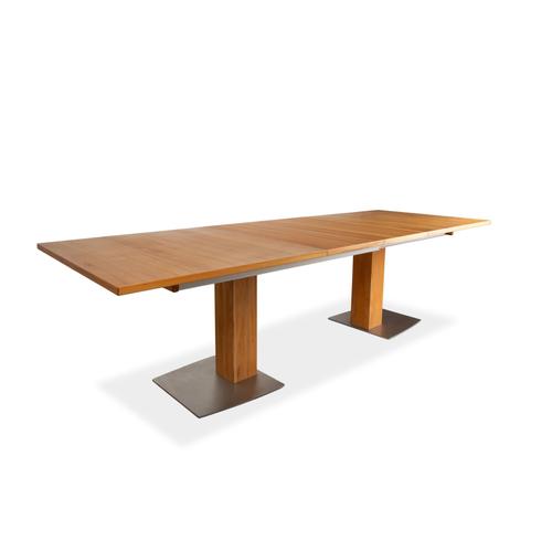 Modern Brown Extendable Wooden Dining Table from Venjakob For Sale - Image 3 of 12