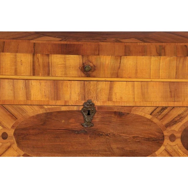 Antique Biedermeier Chest with Walnut Inlay, Early 19th Century For Sale - Image 12 of 18