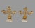 Gold Pair of Victorian 3 Arm Figural Girandole Candelabra With Baskets of Flowers For Sale - Image 8 of 8