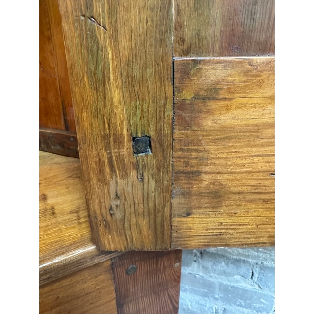 Brown Antique Pine Corner Cabinet For Sale - Image 8 of 13