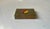 Metal Art Deco Cigar Box in Brass and Enamel, 1930s For Sale - Image 7 of 9