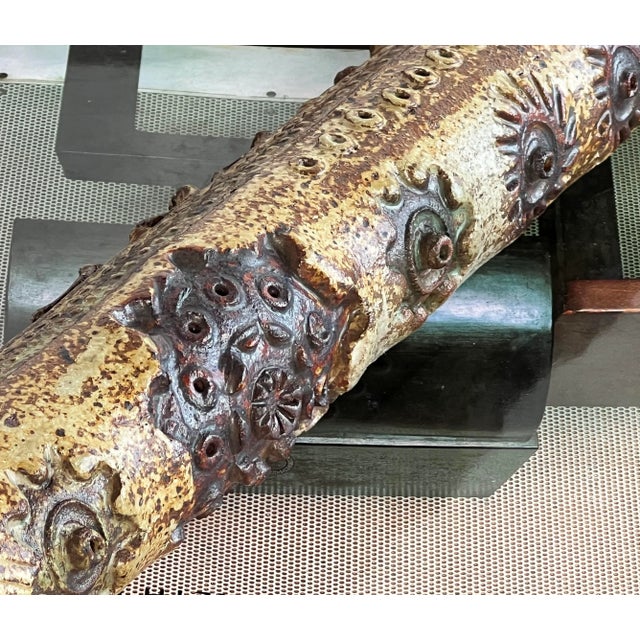 Vintage Brutalist C.1960's Sculptural Ceramic Vase by Frank Colson For Sale - Image 10 of 11