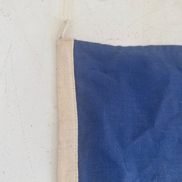 Nautical Vintage St. Lucia Nautical Flag Burgee For Sale - Image 3 of 10