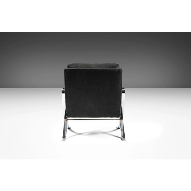 Flair Lounge Chairs by Bernhardt Flair in Chrome, USA, circa 1970's - A Pair For Sale - Image 11 of 13