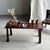 Brutalist Vintage Indonesian Brown Teak Coffee Table with Tapered Legs, 1980s For Sale - Image 3 of 18