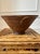 Ceramic Vintage 1970’s Signed Brown Terracotta Bowl in Bronze & Pale Green Shades For Sale - Image 7 of 17