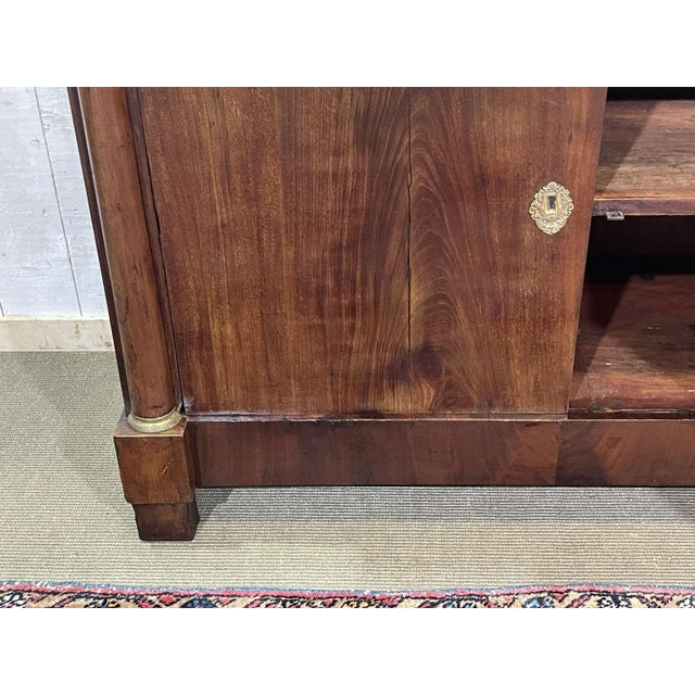 Early 19th Century Empire Mahogany Buffet with Black Marble Top For Sale - Image 12 of 18