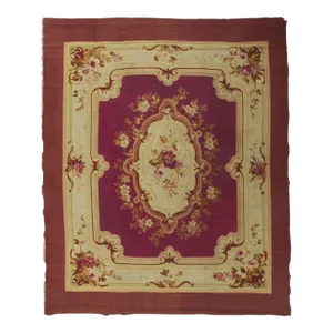 Late 19th Century Antique French Aubusson Rug, 09'03 X 11'03
