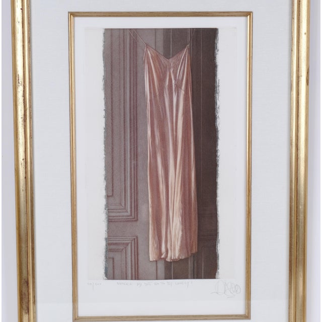 Very Good Condition Aquatint Print Willi Kissmer "Where Did You go to My Lovely" Limited Edition 119/250 Framed, Matted &...