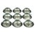 20th Century European Porcelain Coffee Set with Cups and Plates, Set of 18 For Sale - Image 15 of 15