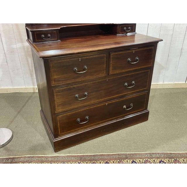 English Mahogany Dressing Table with Drawers, Early 20th Century For Sale - Image 5 of 8