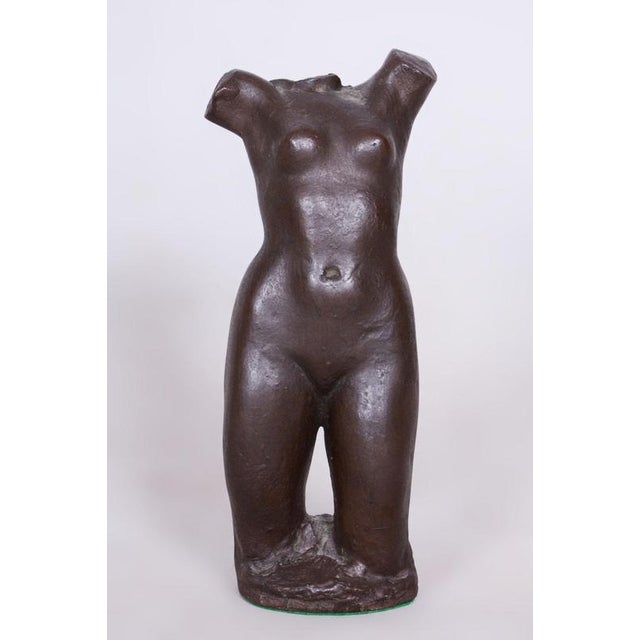 This sculpture of a female torso, created in Czechoslovakia in the 1940s, represents a remarkable intersection between the...