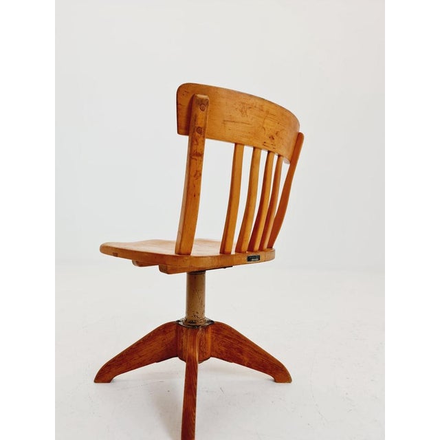 Bauhaus Swivel Office Chair in Wood by Sedus, 1930s For Sale - Image 13 of 18