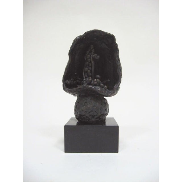 Mid-Century Modern Abstract bronze sculpture by Roszi Tevan For Sale - Image 3 of 10