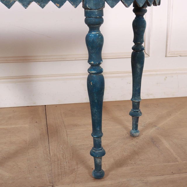 Small English Bow End Console Table For Sale - Image 4 of 8