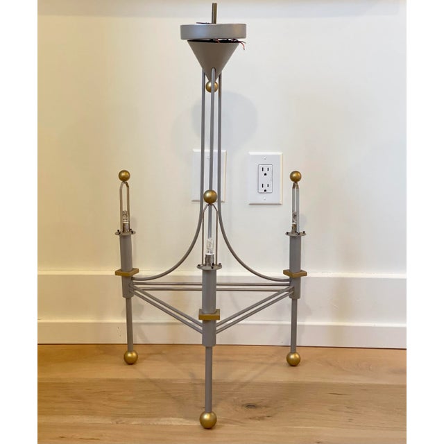 We are very pleased to offer a sculptural chandelier by world renowned architectural and Industrial designer Robert...