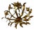 Vintage Italian Brass Chandelier, 1950s For Sale