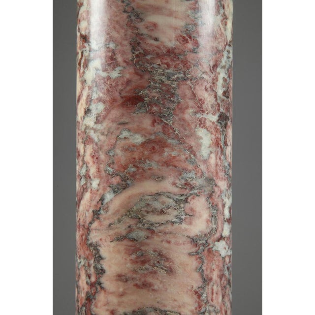 Metal 19th Century Napoleon III Brocatelle Marble Column For Sale - Image 7 of 17