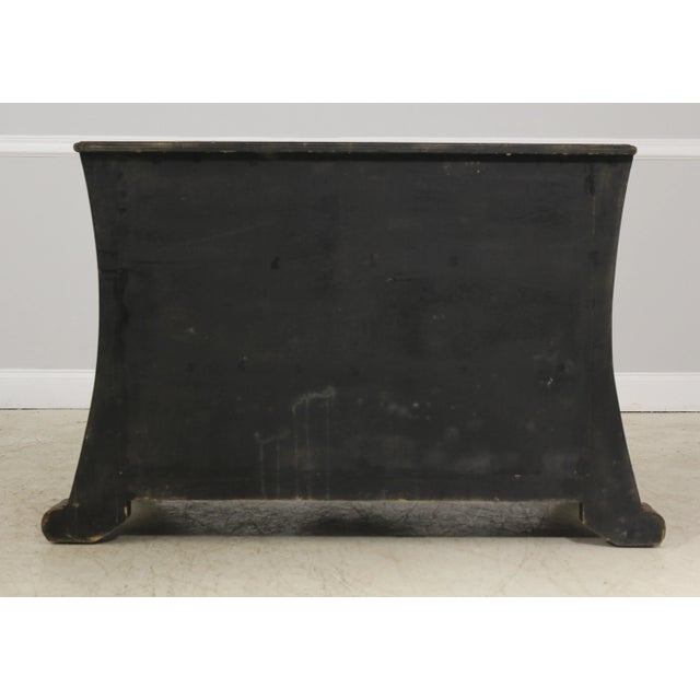 Lineage Leather Wrapped Continental 3 Drawer Chest Dresser For Sale - Image 10 of 12