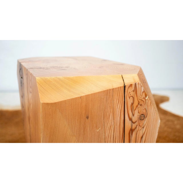 Studio Craft After Jb Blunk Pine Wood Side Tables - A Pair For Sale - Image 13 of 16