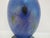 Donald Carlson Iridescent Blue Splatter Studio Art Glass Trumpet Vase For Sale - Image 11 of 12