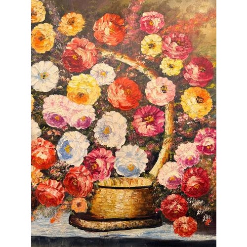 Floral Still Life, Oil Painting For Sale - Image 4 of 6