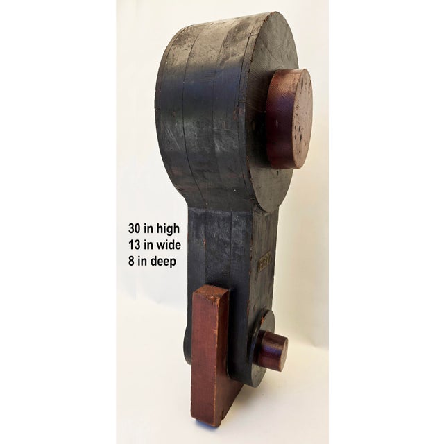 Modern Set of 4 Wood Industrial Foundry Molds For Sale - Image 3 of 15