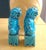 Mid-Century Modern Vintage Mid 20th Century Ceramic Foo Dog Bookends, a Pair For Sale - Image 3 of 6