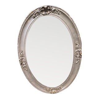 Art-Deco Hand Craft Oval Mirror For Sale