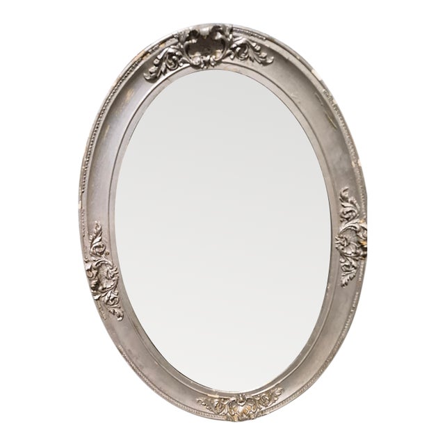 Art-Deco Hand Craft Oval Mirror For Sale