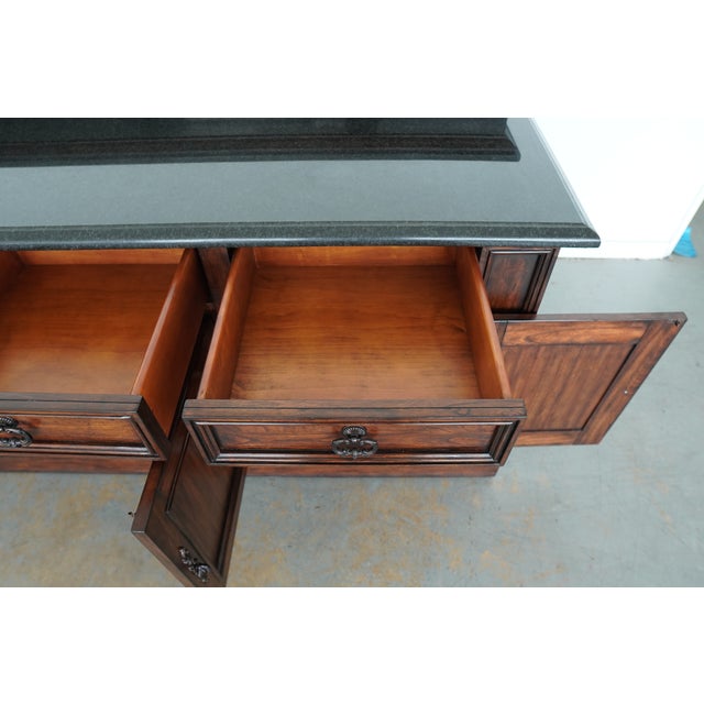 Ambella Home Collection Carved Wood Freestanding Bar For Sale - Image 17 of 18