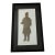 Pair of 1960s Mid Century Modern Chinoiserie silhouette artworks depicting Chinese aristocratic or military figures in...