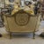 1980s French Rococo Gold Tufted Sofa For Sale - Image 4 of 5