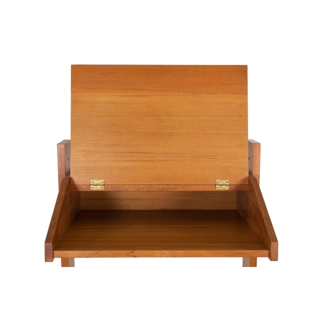 Danish Modern Teak Adjustable-Height Desk and Chair, Circa 1960s For Sale - Image 9 of 18