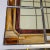Cream Vintage 1940s Slag Glass Panel – Geometric Mosaic Window, 6 Sections For Sale - Image 8 of 10