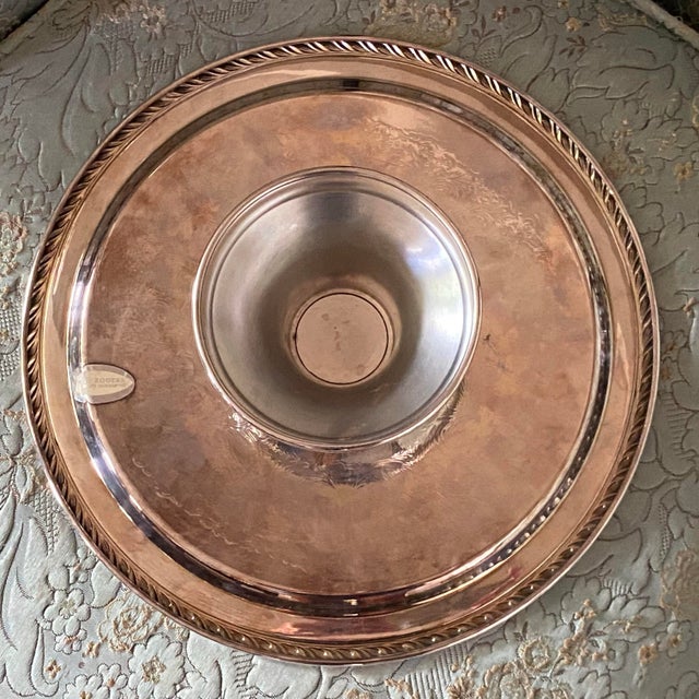 Jerry Lewis Round Pedestal Silver Plated Oneida Harrah’s New Year’s Eve Platter 1972 For Sale - Image 11 of 11
