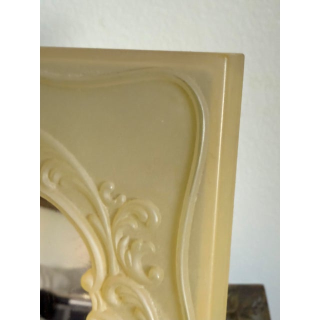1950s Vintage Rococo Revival Cherub Resin Table Mirror For Sale In New York - Image 6 of 13