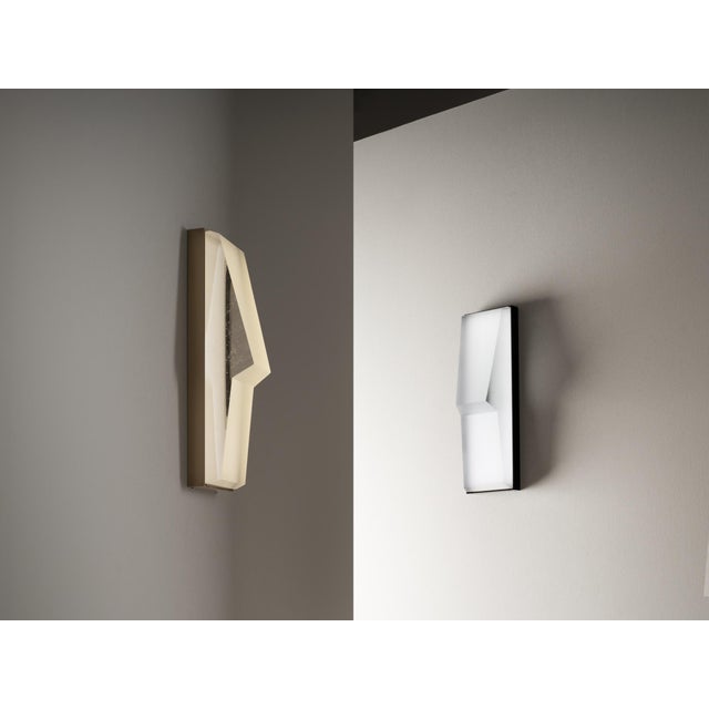 Contemporary Contemporary Holly Hunt - Prism Sconce - Dark Patina For Sale - Image 3 of 6