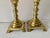 Gothic Gothic Style Monolithic Brass Candle Sticks (2) Pair For Sale - Image 3 of 7