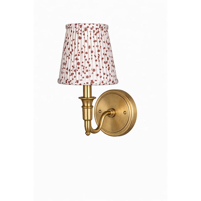 Chinoiserie Red Dot Sconce Shade For Sale - Image 3 of 3