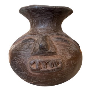 Vintage Anthropomorphic Earthenware Effigy Vessel For Sale