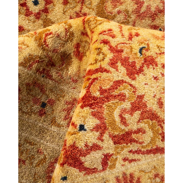 Textile Mogul, One-of-a-Kind Hand-Knotted Area Rug - Orange, 8' 4" x 10' 1" For Sale - Image 7 of 8