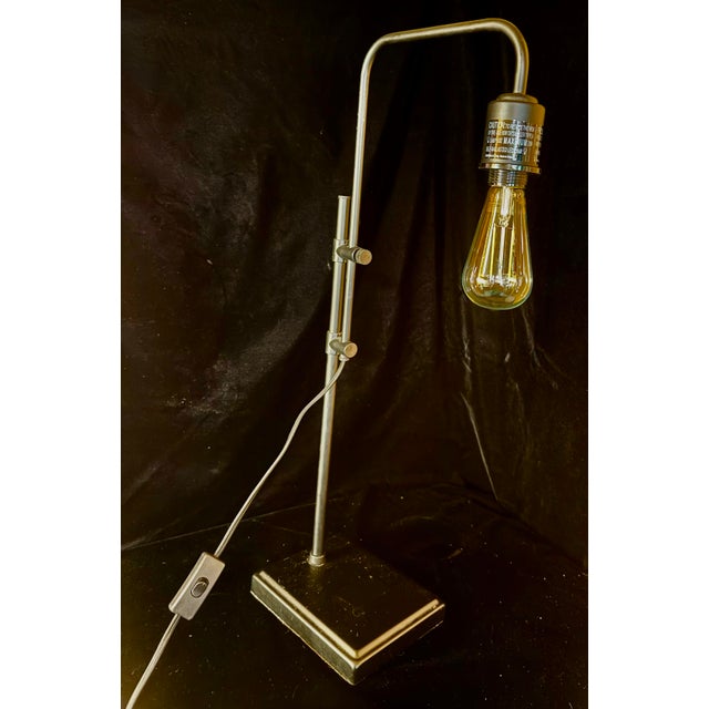 Black Industrial Style Edison Table Lamp For Sale - Image 8 of 12