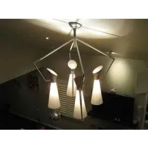 1950s 1950s Victor Gruen for John Lautner Chandelier Hanging Lamp Mid Century Extreme Modernism For Sale - Image 5 of 11