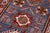 1990s Rustic Super Kazak Blue/Beige Wool Runner Rug- 2'8'' X 10'6'' For Sale - Image 5 of 10