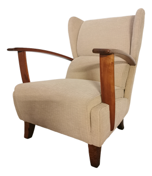 Walnut Armchair by Osvaldo Borsani for Arredamenti Borsani Varedo, 1940s