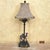 Safari Berman Camel Table Lamp With Palm Motif Stem, Bronze-Tone Desert Safari Accent Lamp, 29"h For Sale - Image 3 of 18