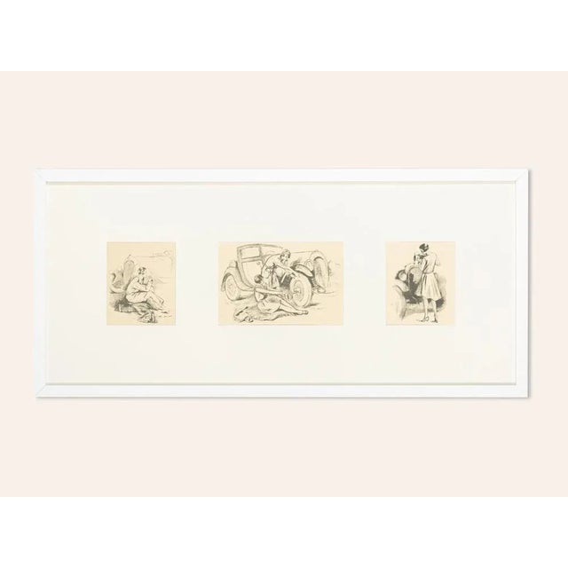 The Automobile and the Woman, Heliogravure on Paper, Framed For Sale - Image 9 of 9