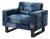 Barracuda Denim Lounge Chair For Sale